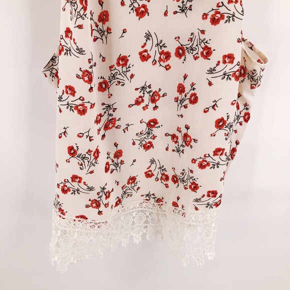 Glamorous Curve Floral Halter Neck Tank Top Sz 18 - Picture 4 of 8